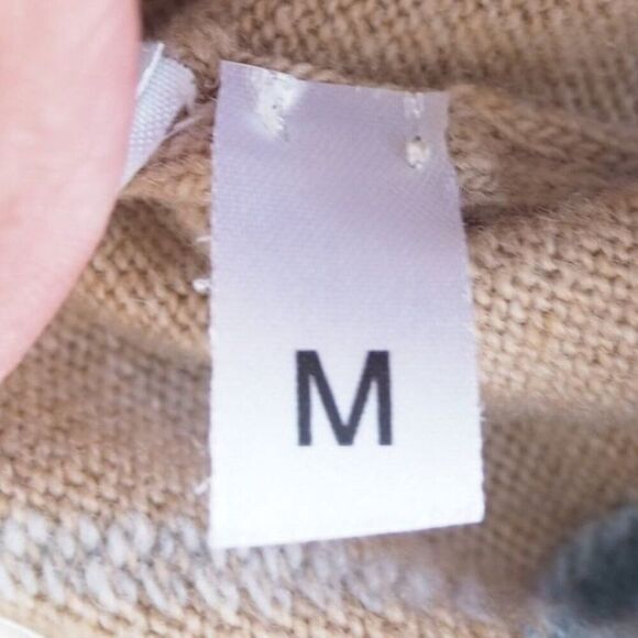 Scott & Charters Lambswool Argyle Sweater Vest Made in Scotland Beige Men's M - Picture 5 of 8